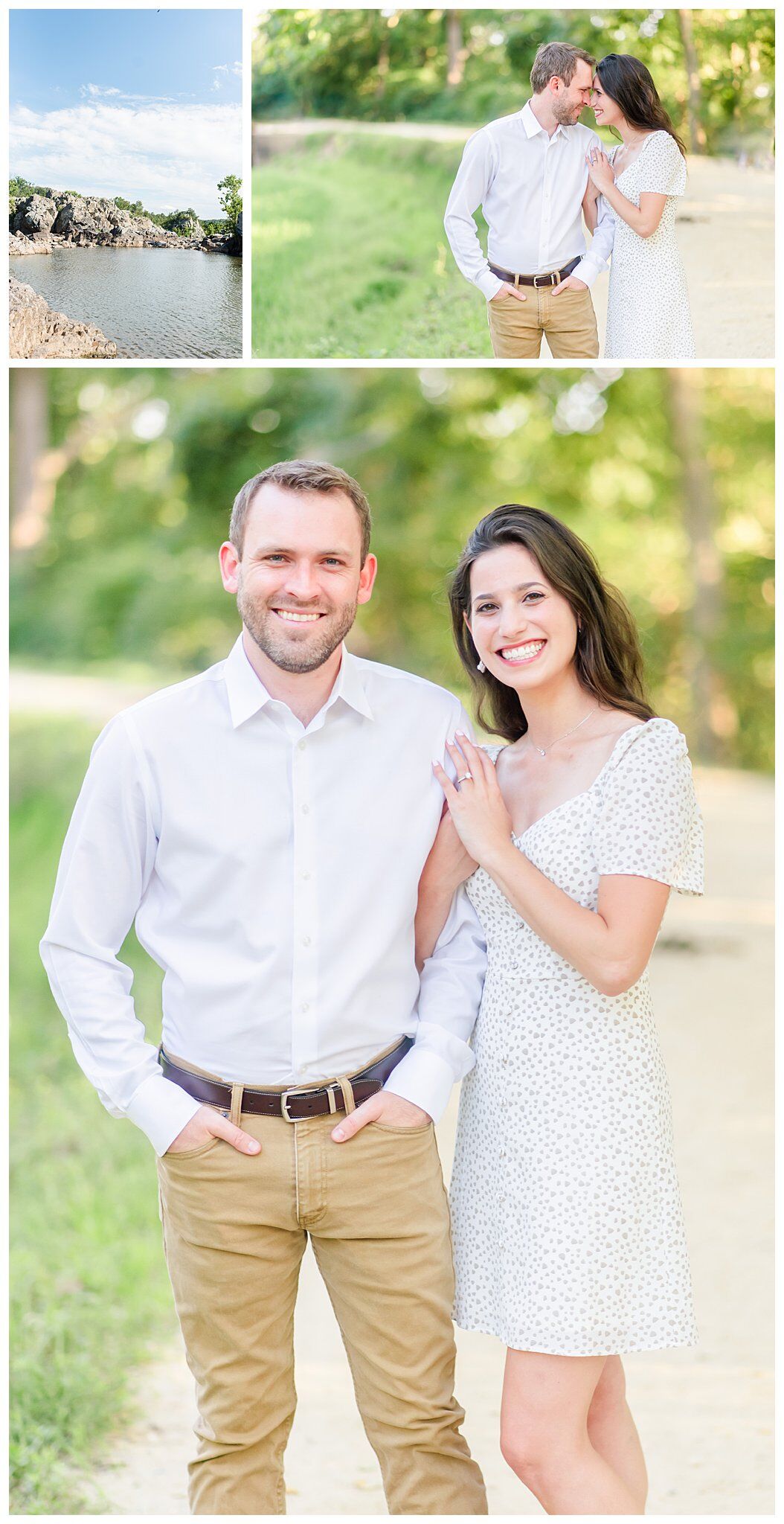 Summer Engagement session at Great Falls National park