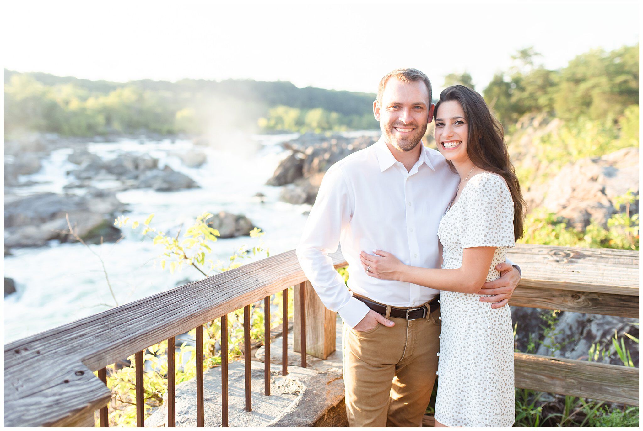 Summer Engagement Session at Great Falls National Park