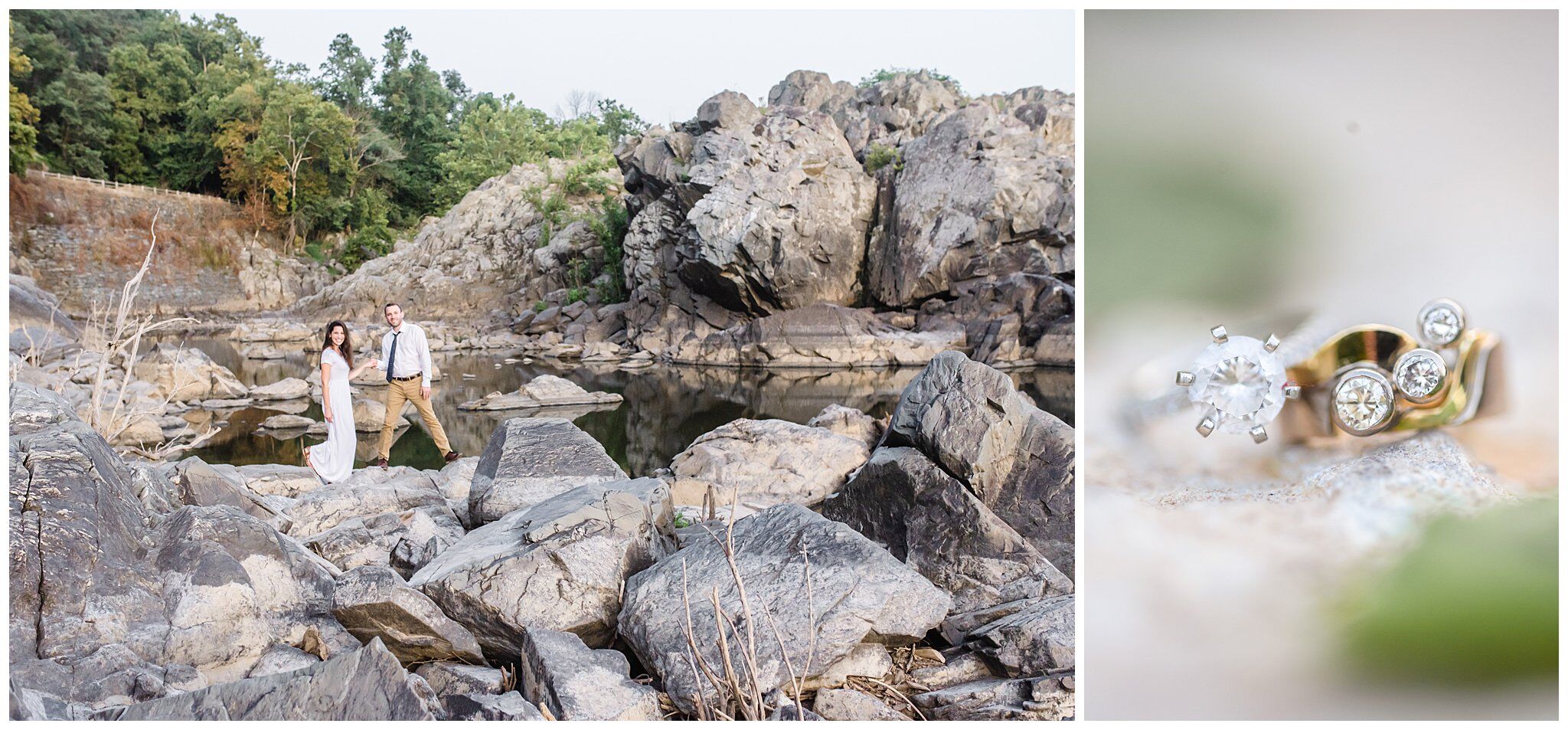 Engagement Session at Great Falls National Park