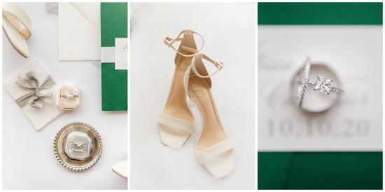 Green and White Wedding at turf valley